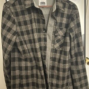 New Frontier Black and Gray Plaid Jacket